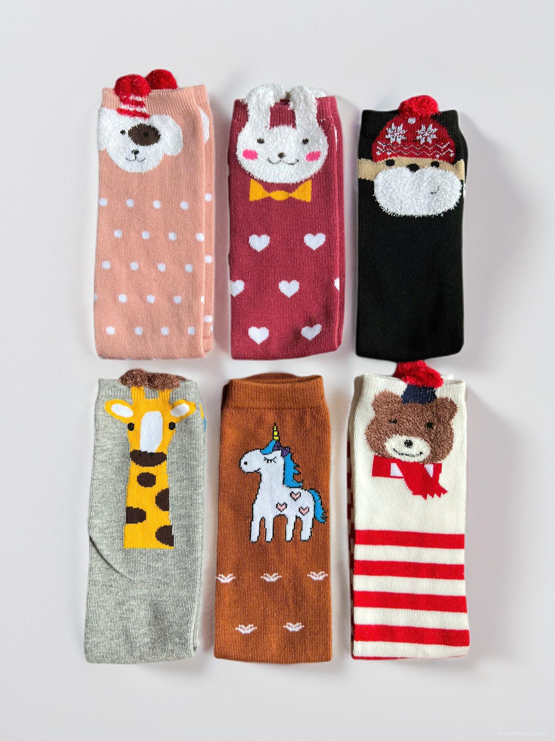 TẤT VỚ HOẠ TIẾT HOẠT HÌNH SIÊU XINH DỄ THƯƠNG MÃ 32 TỪ 3-12 TUỔI DÀNH CHO BÉ GÁI