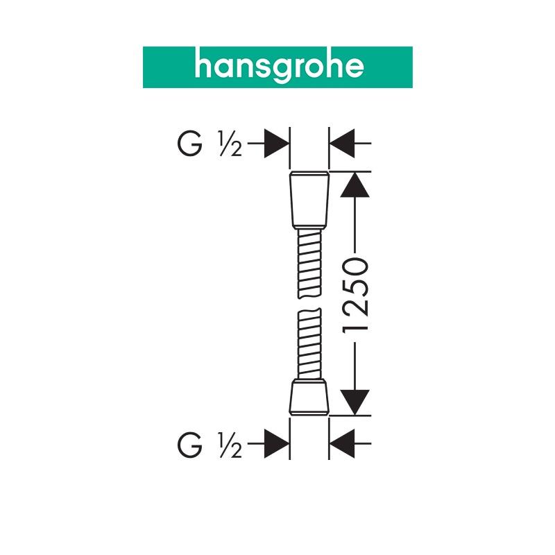 Dây sen HANSGROHE Sensoflex 125 28132