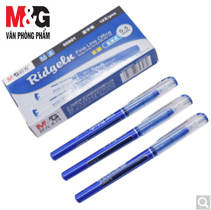 Bút nước  M&amp;G- 0.5mm - Mực Xanh - 1 cây - ARP50901B-bút ký tên màu mực chuẩn