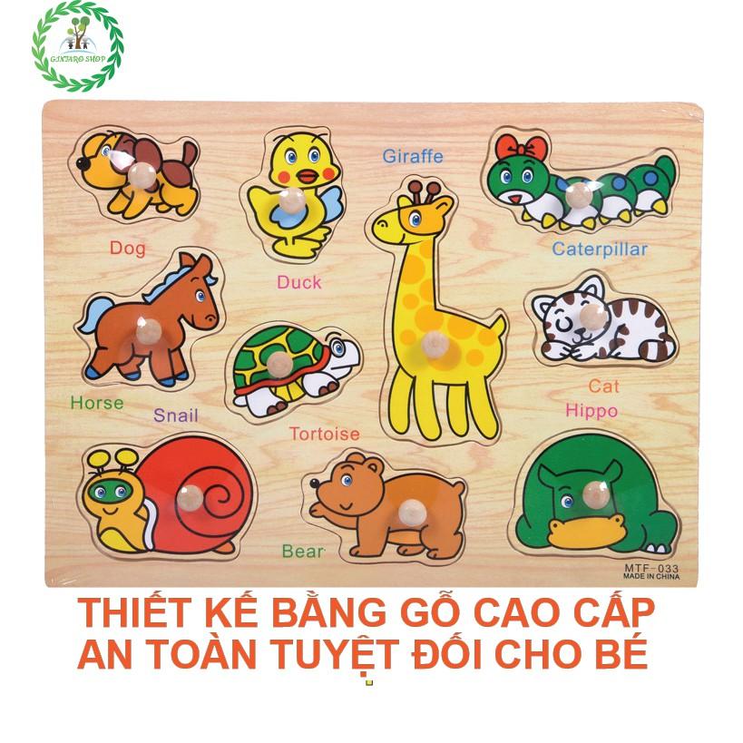 Đồ chơi xếp hình có chữ tiếng anh cho bé , Bộ xếp hình học tiếng anh Gintaro Shop