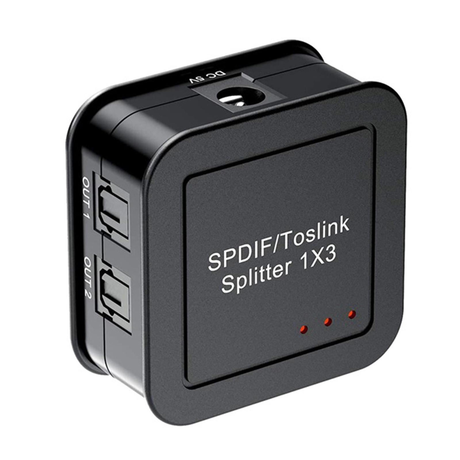 Digital Optical Audio Splitter Digital Fiber Divider EU