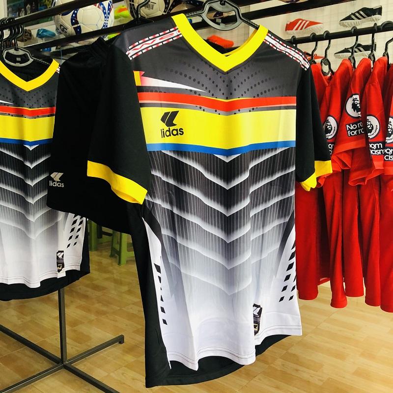 Mẫu quần áo thể thao đá banh cao cấp nhất năm Lidas đen