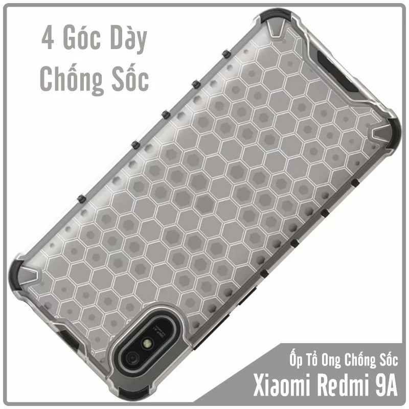 Ốp lưng cho Xiaomi Redmi 9A trong màu Tổ Ong chống sốc