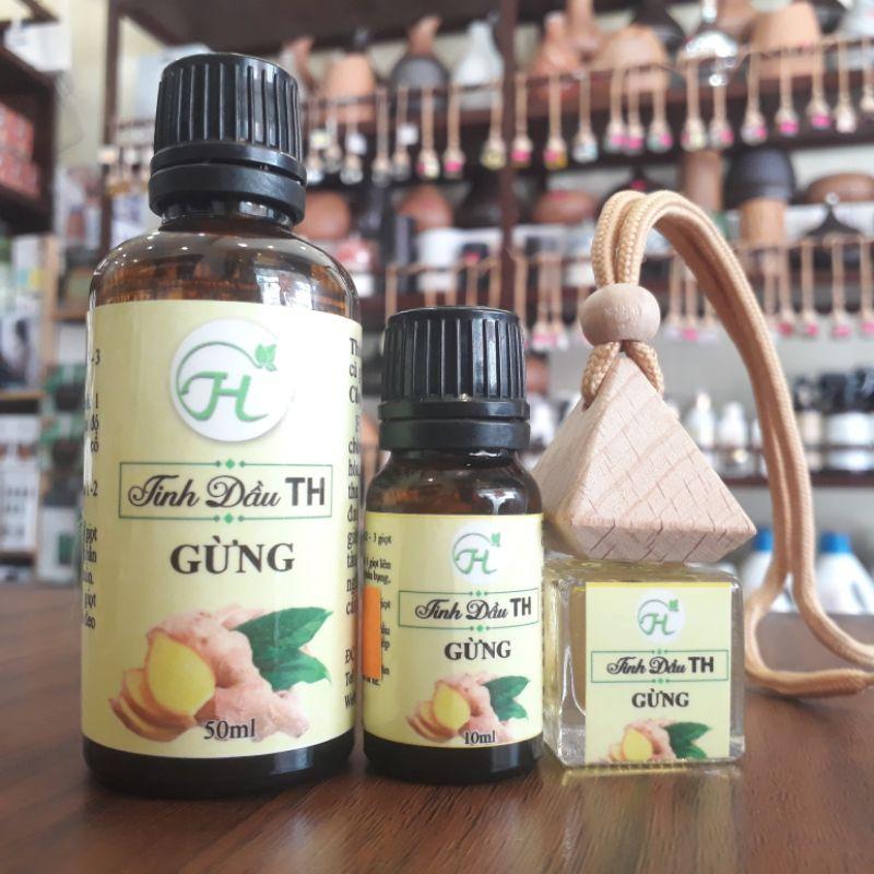 (Mua 1 tặng ĐÈN XÔNG NẾN) Tinh Dầu Gừng TH 50ml Nguyên Chất - Giúp Khử Mùi, Thơm Phòng, Khử Mùi Ẩm Mốc, Ấm Không Gian Vào Mùa Đông