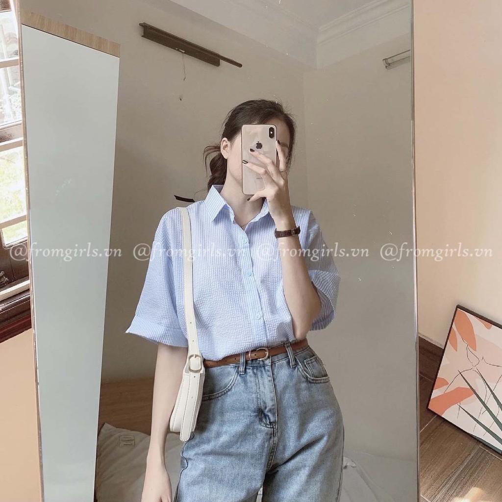 Áo sơ mi vải xốp mềm mại thời trang NIEVE