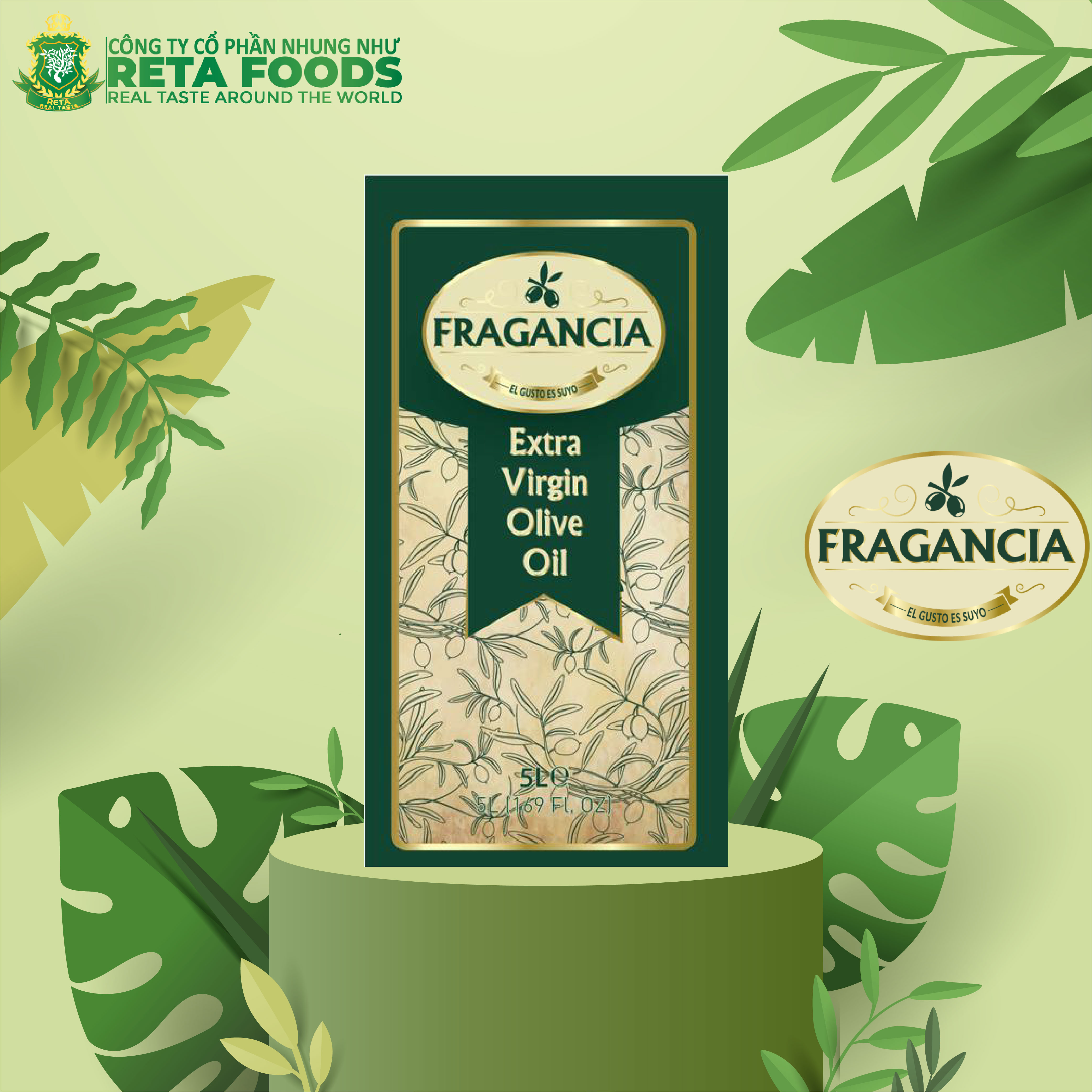 Dầu Oliu Fragancia Extra 5 lít