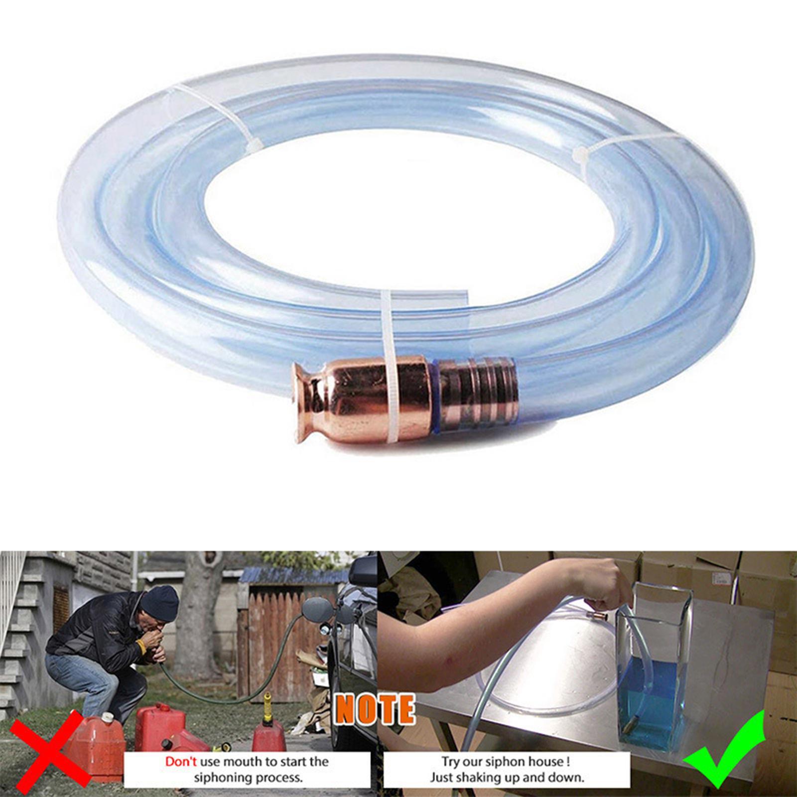 Transparent Siphon Hose 3/4 inch Length 9.9ft for Gasoline Gas Transfer