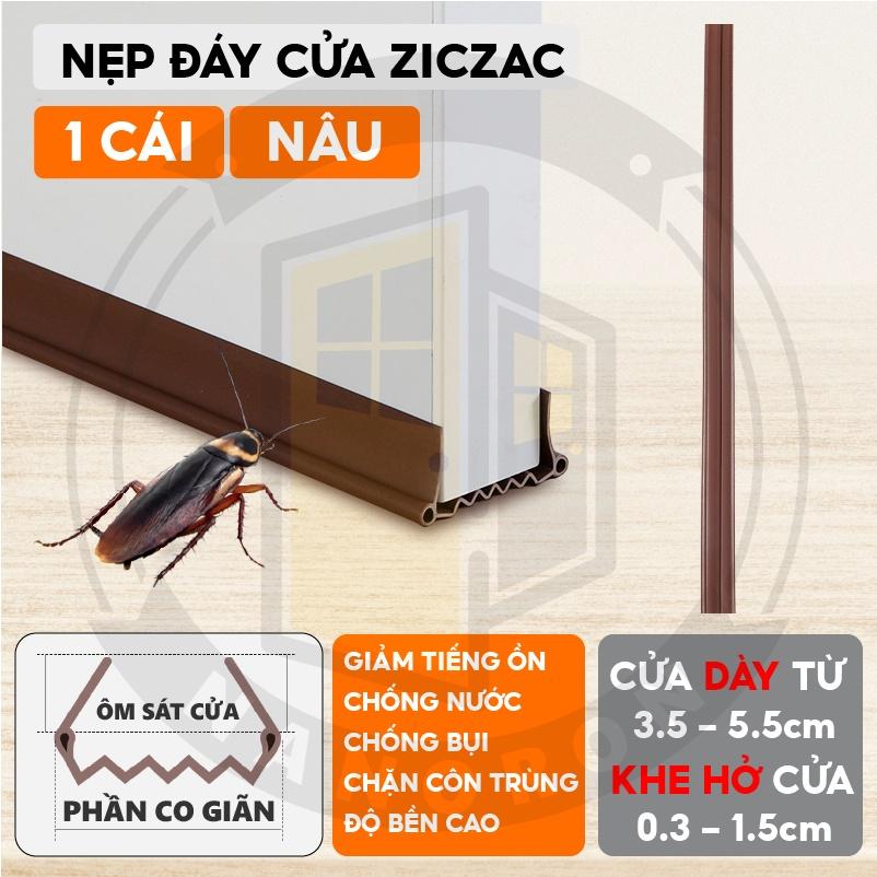 Nẹp mút ZICZAC thế hệ mới chắn cửa chống côn trùng Thanh chặn gió khe cửa chống thoát hơi gió điều hòa KINGRON