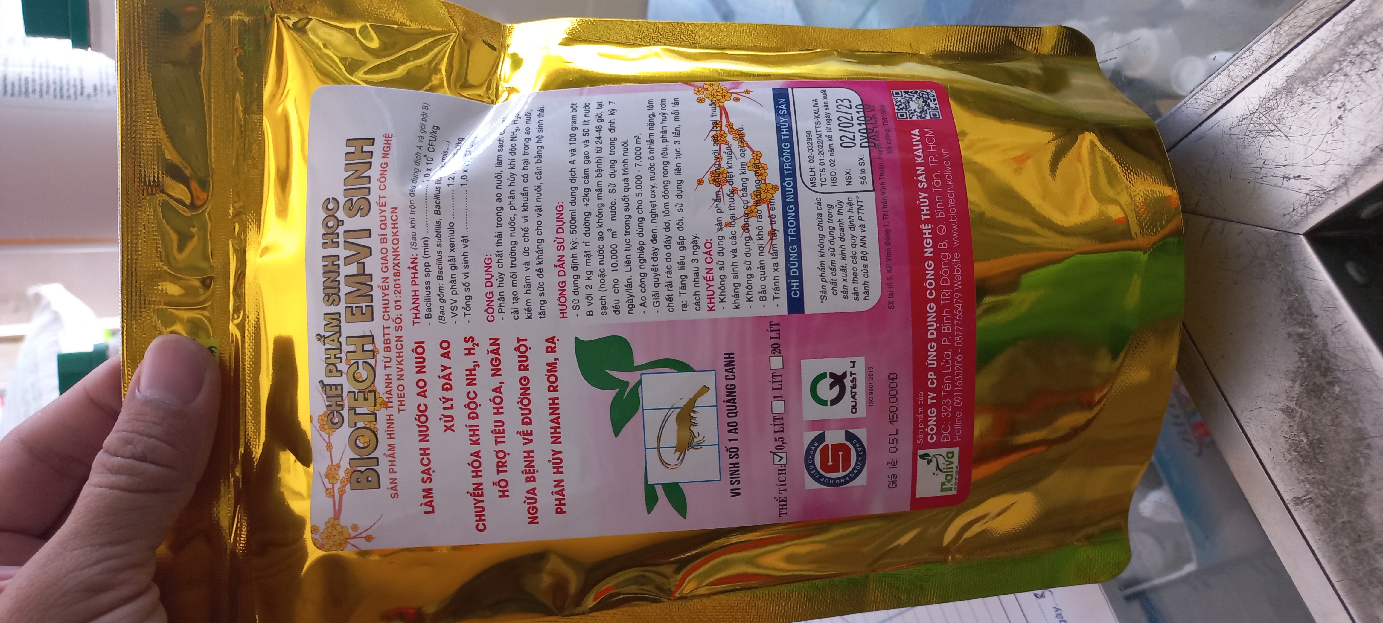 BIOTECH EM chế phẩm sinh học cho cá tôm