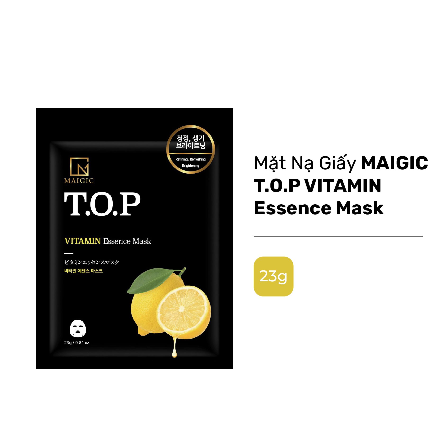 Mặt Nạ Giấy MAIGIC T.O.P VITAMIN Essence Mask 23g