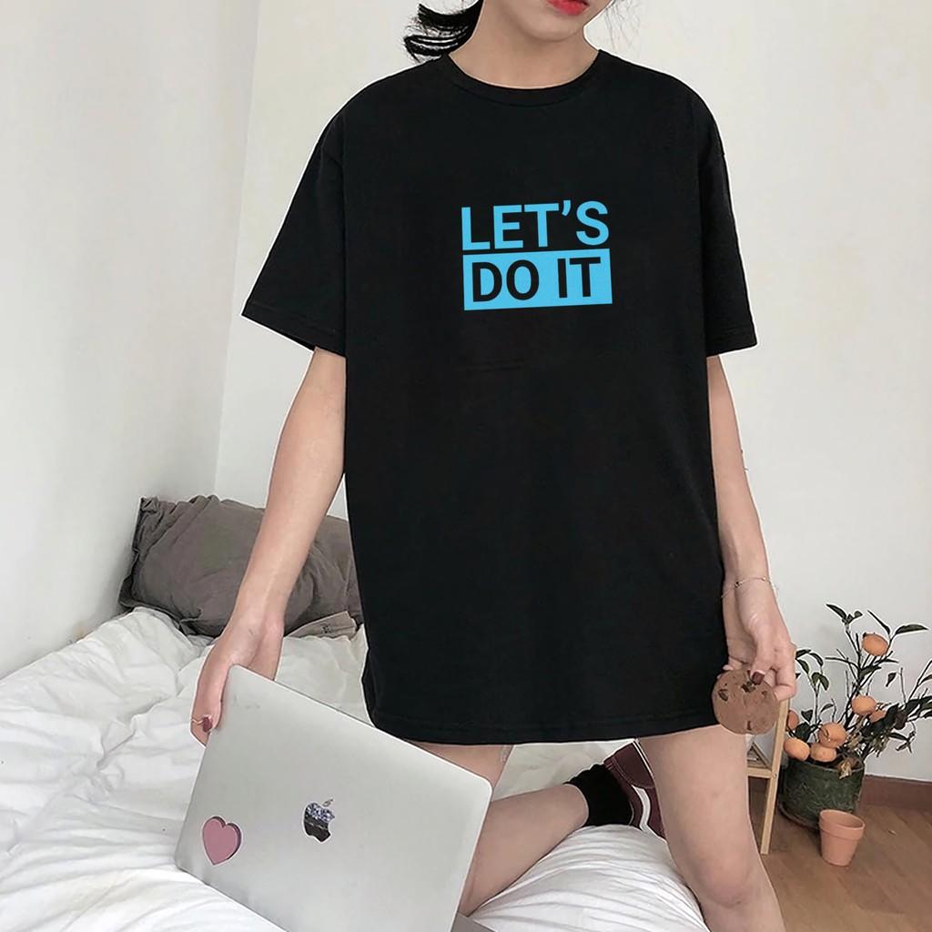 Áo Thun Unisex SUNDAY Moda Let's Do It Đen Nam Nữ In Hình 100% Cotton - Local Brand Chính Hãng