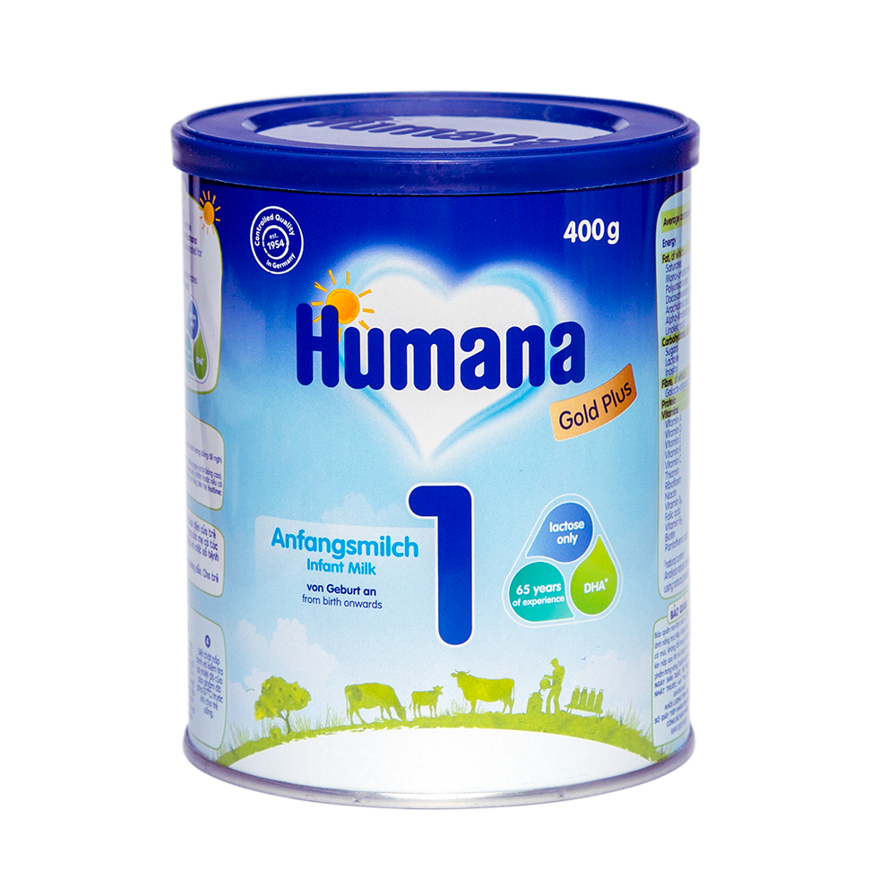 Sữa Bột Công Thức Cho Trẻ Từ 0 Đến 6 Tháng Tuổi Humana Gold Plus 1 - Nhập Khẩu Từ Đức - - Hàng Chính Hãng - Date 17/02/2024