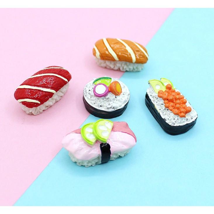 Mô hình thức ăn sushi 3cm phụ kiện trang trí nhà búp bê quà tặng trang trí