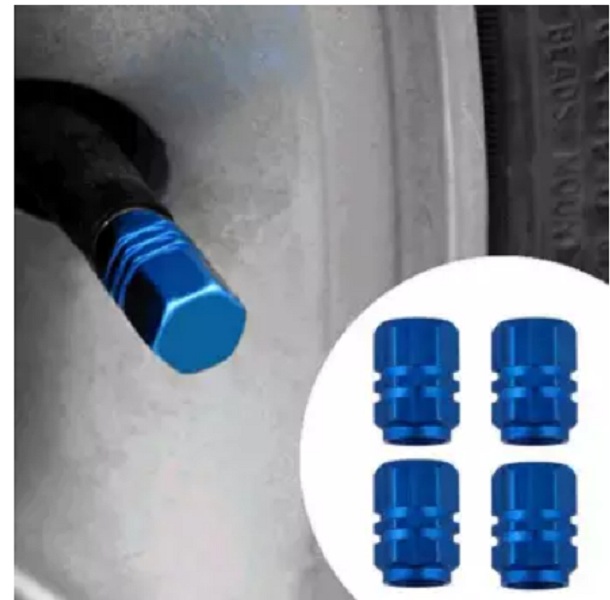 Bộ 4 nắp chụp chân van, đầu vòi xe hơi, xe máy, ô tô
