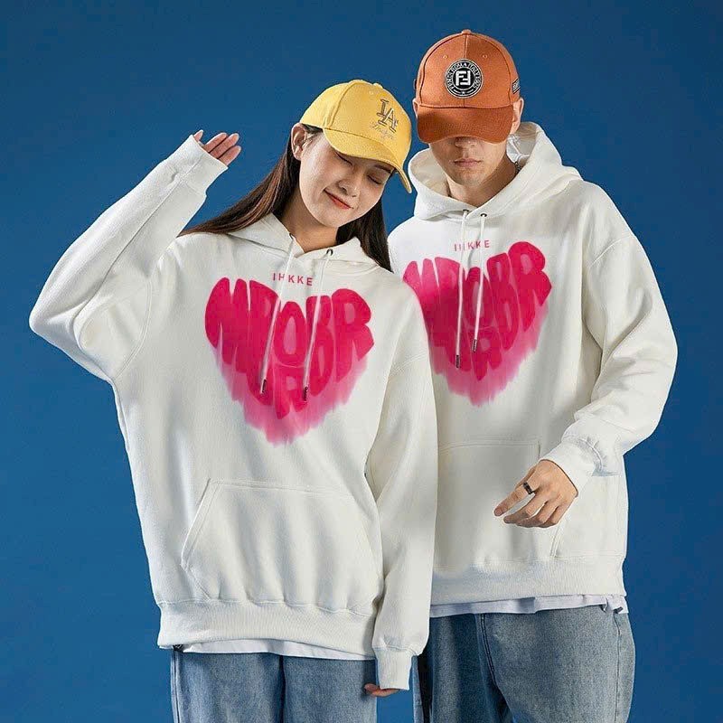 áo hoodie in Chữ Love, áo khoác hoodie couple trái tim phong cách hàn quốc phù hợp cho nam nữ Oversize Ulzzang thu đông local brand