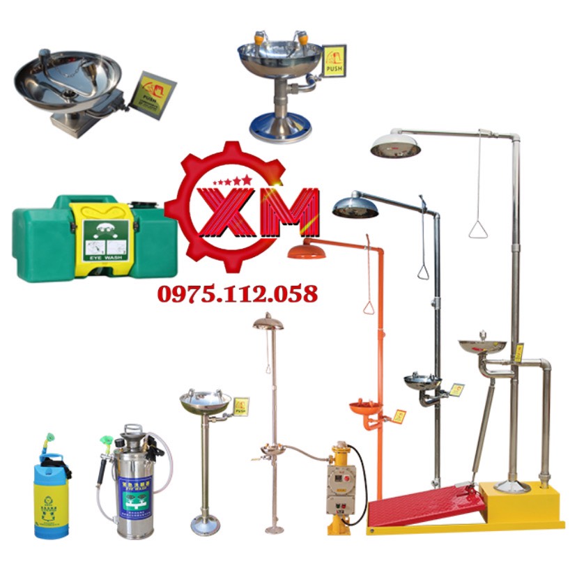 BỒN RỬA MẮT KHẨN CẤP KẾT HỢP VÒI SEN TẮM