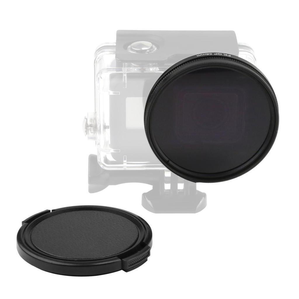58mm Filter Adapter Ring + CPL Filter w/ Cover for 5 Housing Case