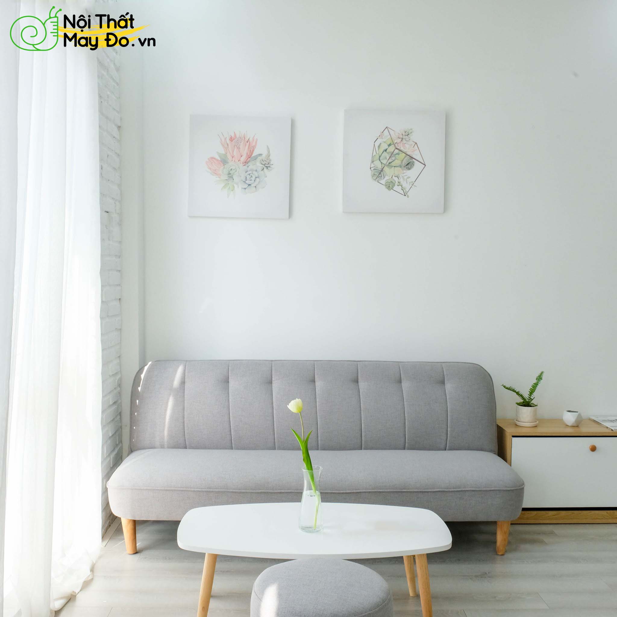 Sofa giường Luxury - Sofa Bed Thông Minh đa năng với 3 chế độ tựa, ngả và nằm, rất êm ái và chắc chắn - Nội Thất Phòng Khách