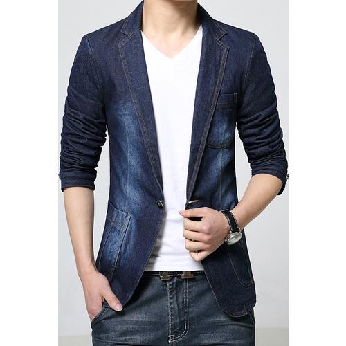 Áo khoác, áo khoác nam dáng vest jean cực chất và sang chảnh, cá itnhs, chất vải dày dặn đứng phom - T17