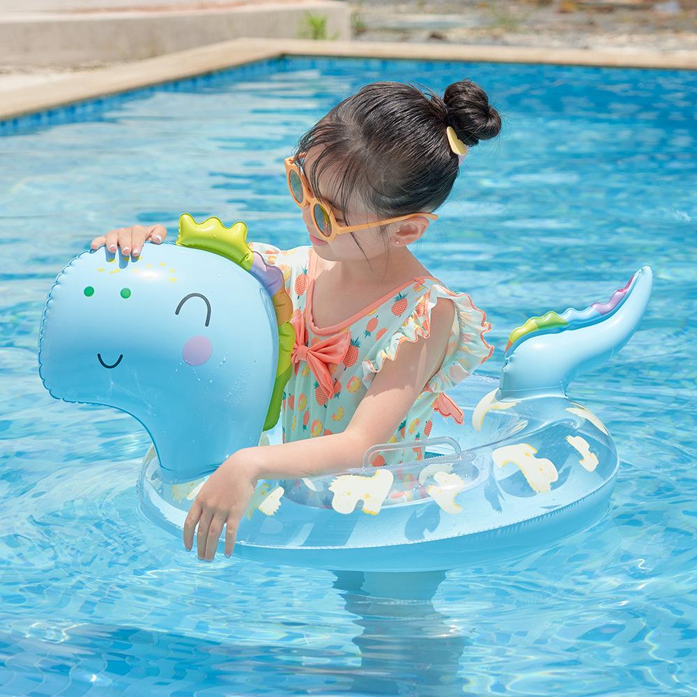 Phao Bơi Chống Lật Cho Bé 1-5 Tuổi Mẫu Khủng Long - Hồng
