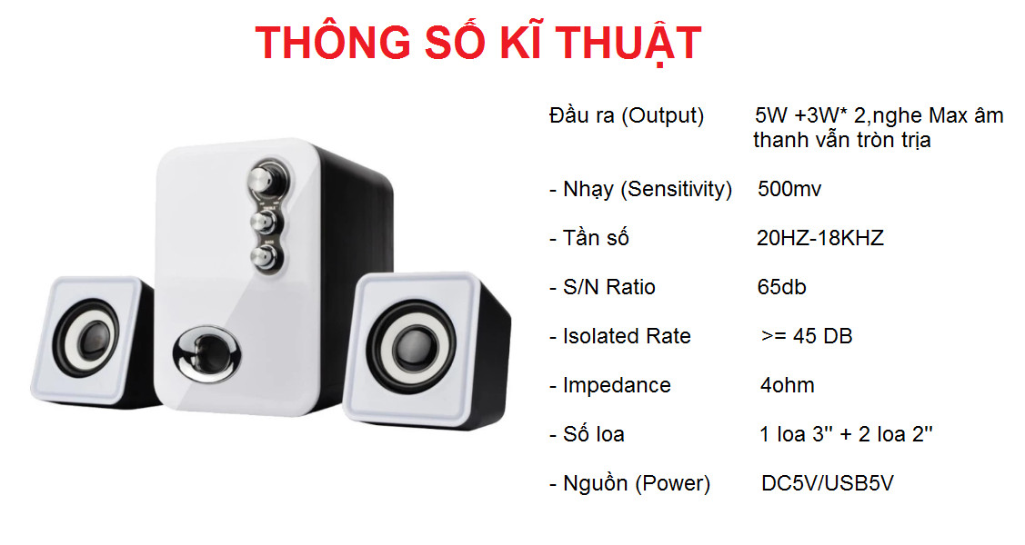Loa vi tính bass dành cho tivi điện thoại máy tính Dotech3n pf3