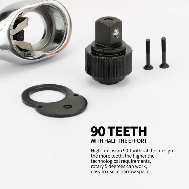 1 cờ lê bánh cóc 90 răng 1/4" 3/8" 1/2"