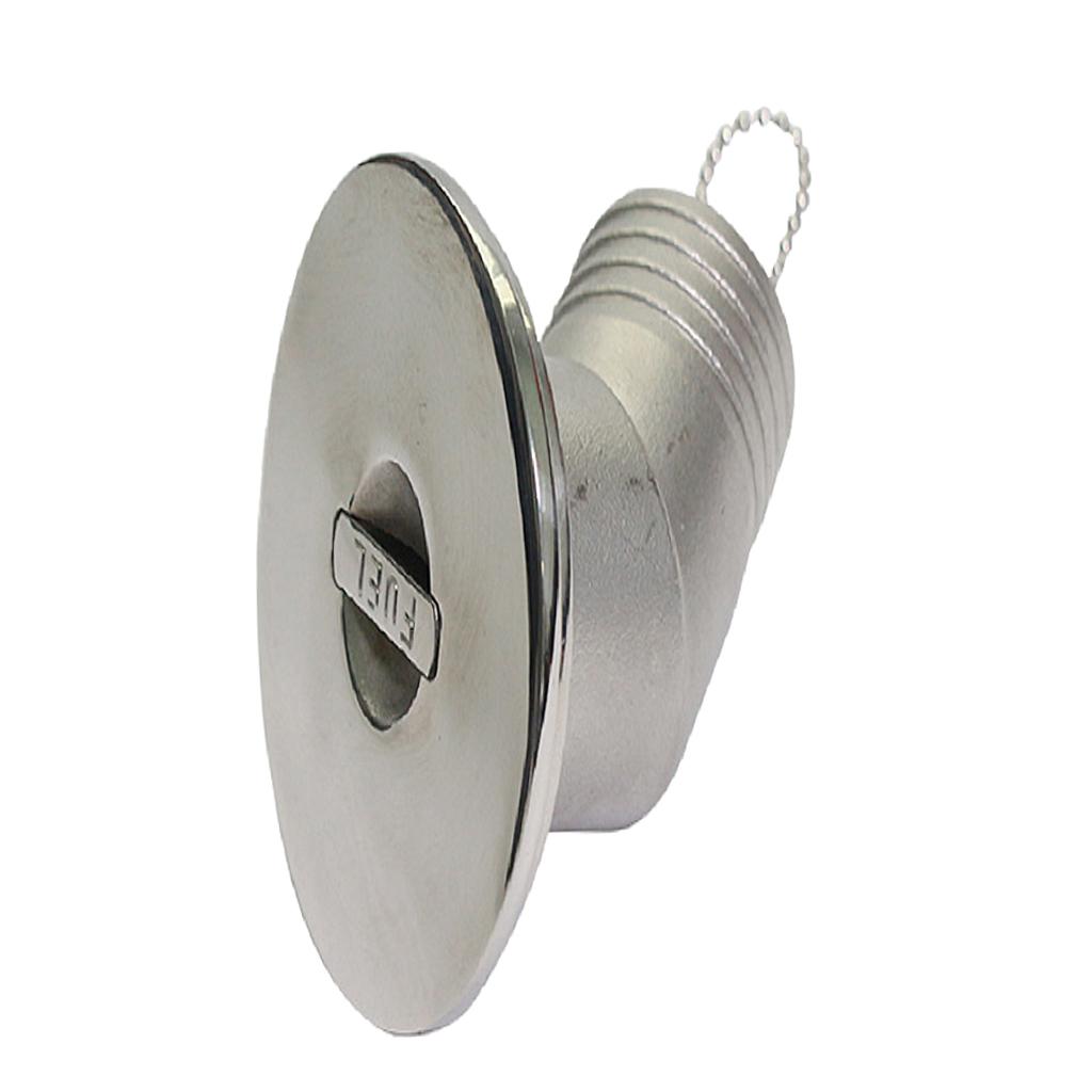 38mm  316 STAINLESS STEEL FUEL BOAT DECK FILLER -Petrol Hose Deck Fill