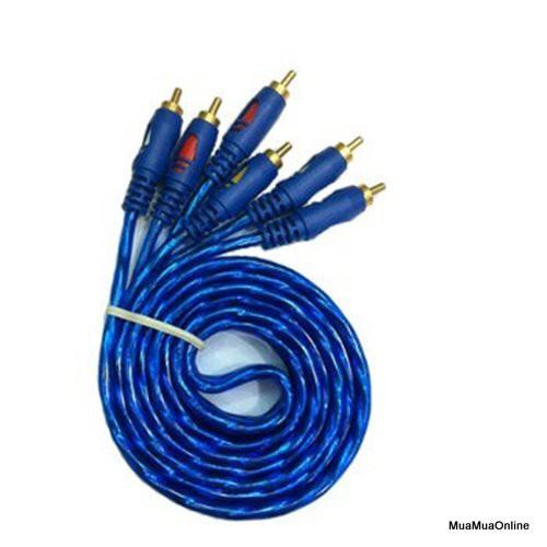Dây Loa AV 6 Đầu RCA Dài 1.5M Chống Nhiễu