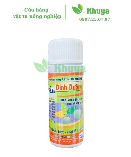 Phân bón AE Nitro Manhe Siêu Dinh Dưỡng 40ml Biến Vàng Thành Xanh