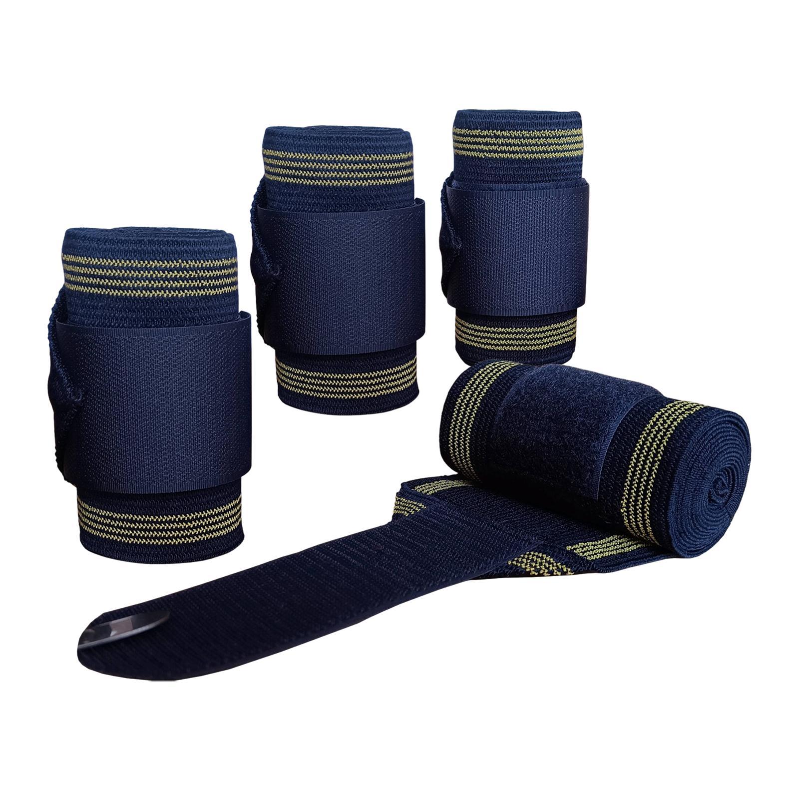 4Pieces Horse Leg Wraps Horse Support, Horse Leggings Wrap Riding Race Leg Protection Wraps Leg Guards Equestrian Accessories