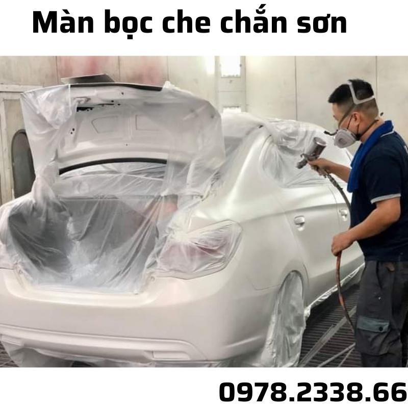 Màng che phủ ngăn sơn bả đa năng ABA55x20, rộng 55cm dài 20m (từ 10cm kéo rộng ra 55m)