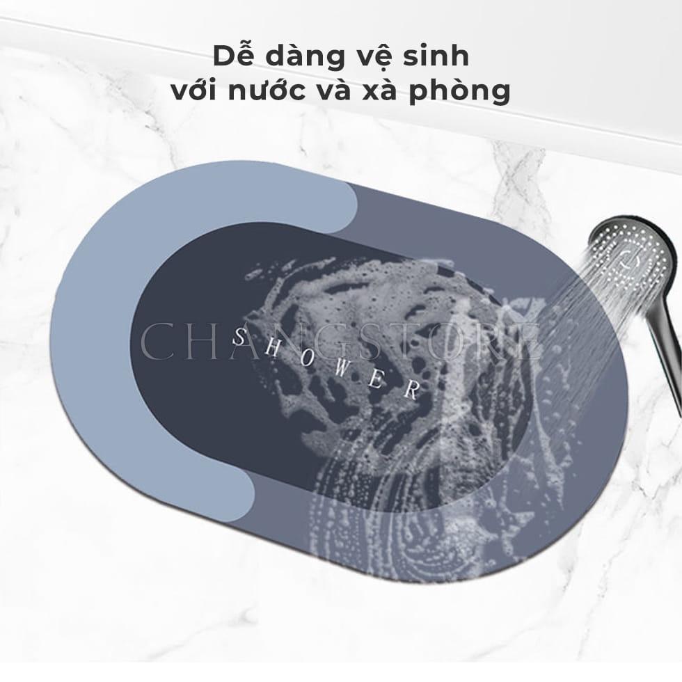 Thảm Lau Chân Siêu Thấm Nhà Tắm, Nhà Vệ Sinh Vải Nappa Siêu Thấm Hút Khô Chân Nhanh Chóng