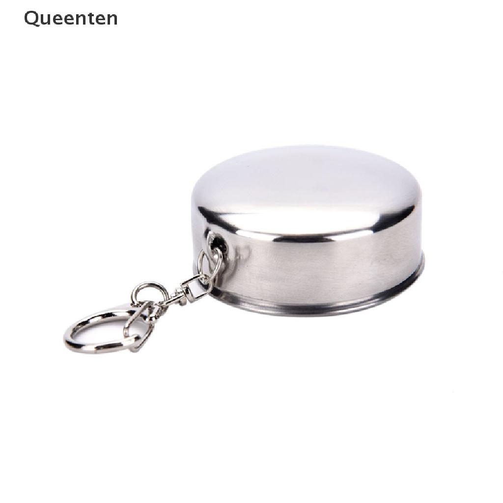 Queenten Mini Stainless Steel Portable Outdoor Travel Folding Collapsible Cup Telescopic QT