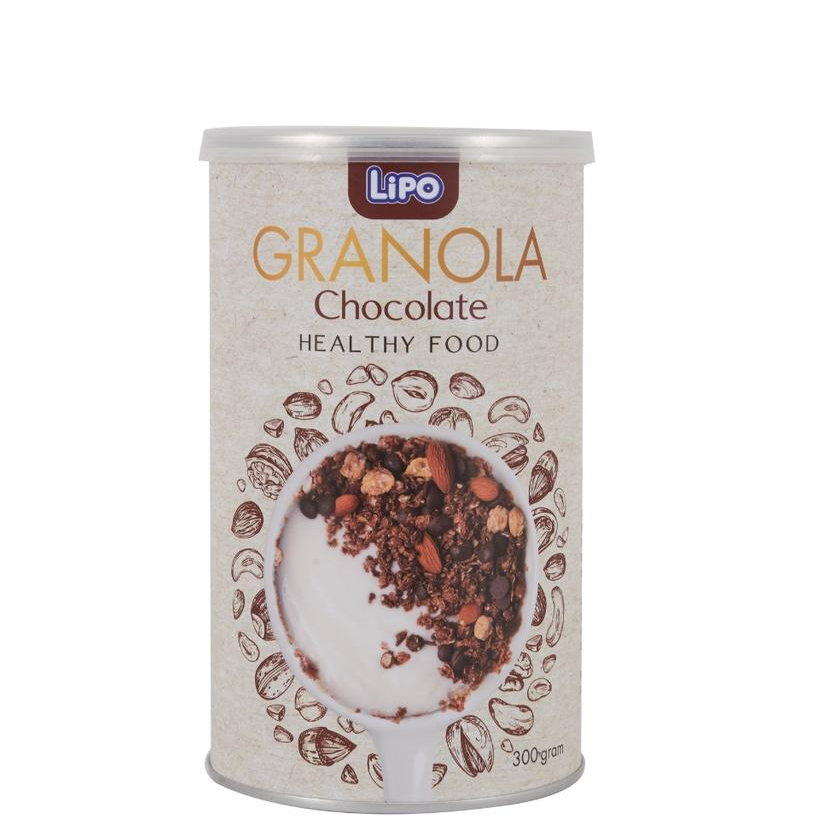 Ngũ cốc dinh dưỡng Granola Lipo 300g vị Chocolate