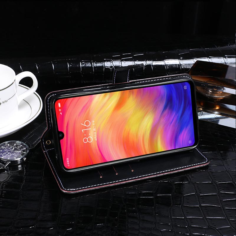 Bao da kiêm ví đựng thẻ Dành Cho Realme X vân cá sấu - Handtown - Hàng Chính Hãng