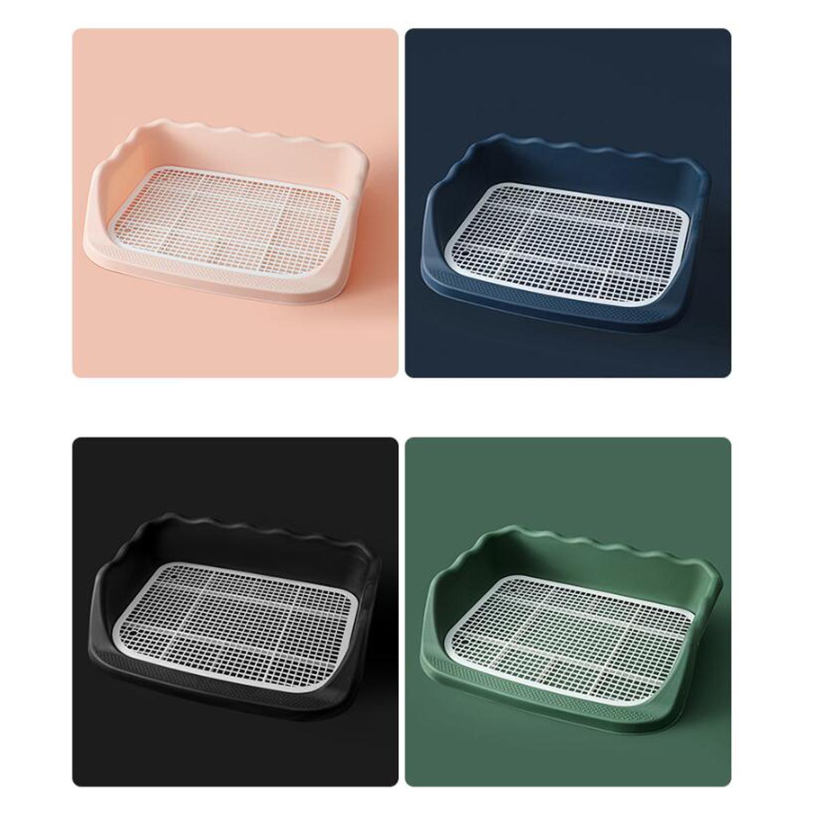 Pet Dog Toilet Cleaning Tool Guardrail Design for Chinchilla Puppy Bunny Dark