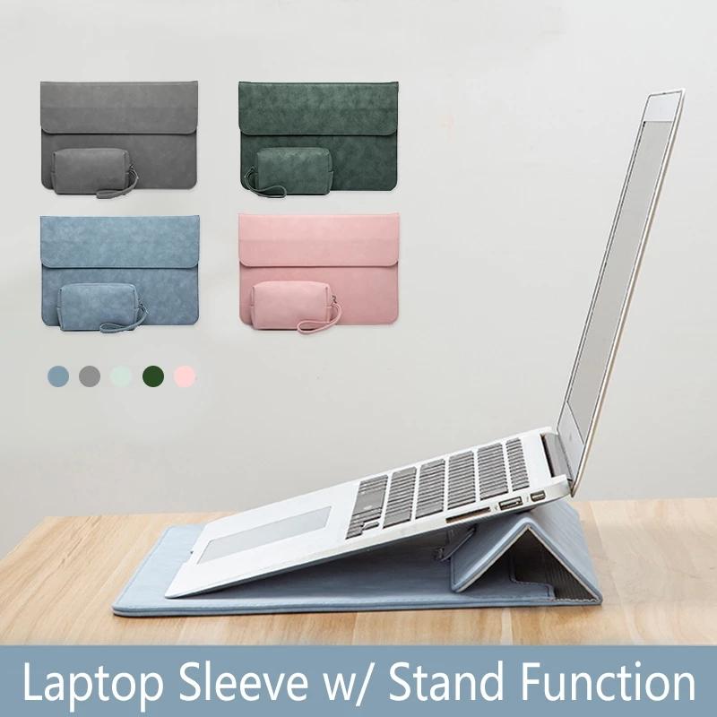 Túi Đựng Laptop Có Chân Đế Cho Huawei Macbook Air 13 Dành Cho Macbook Air M1 2020 14 15 Laptop Đứng bao Da Dành Cho Xiaomi 13.3