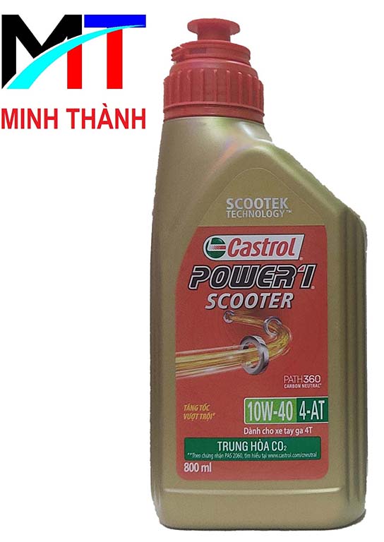 Dầu nhớt xe tay ga Castrol Power 1 Scooter 0,8L (800ML)