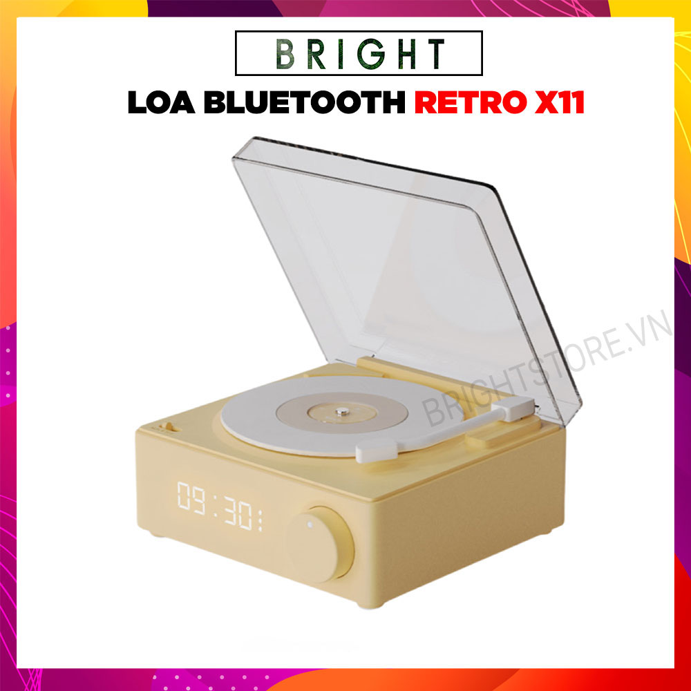 Loa Bluetooth Retro Giả Lập Đĩa Than X11