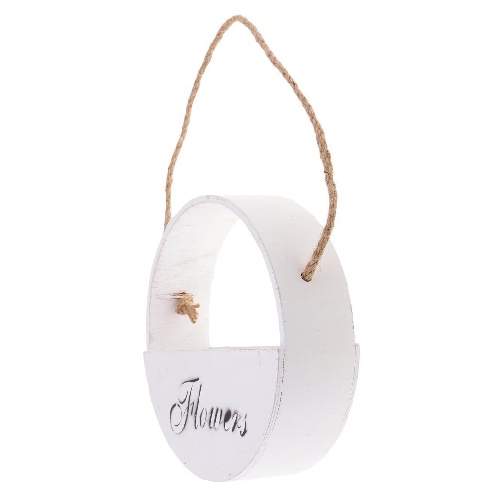 Wooden Flower Basket Pot Plant Trays for Home Garden Decorations DIY Crafts