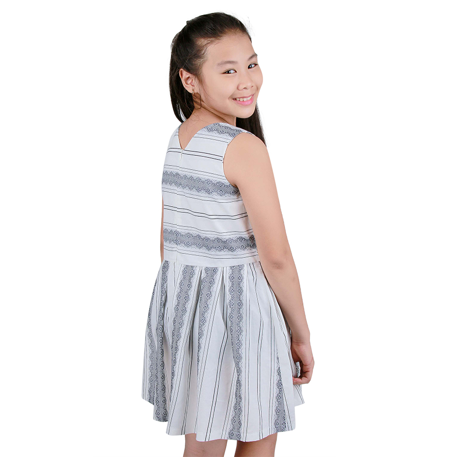 Đầm Xòe Sọc Ren Ugether UKID67 - Sọc