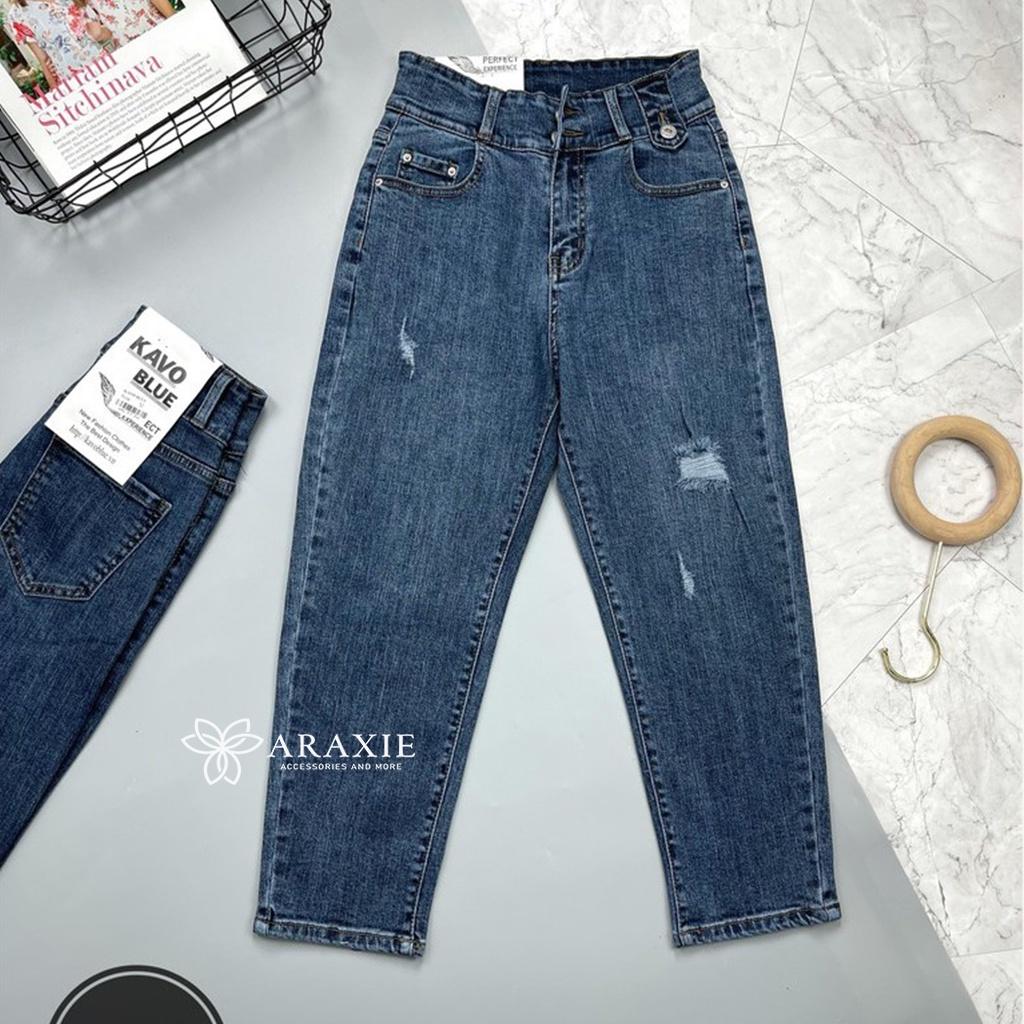 Quần jeans baggy Vải Cao Cấp, Co Giãn Tốt, Nâng Mông Jean Araxie JABG12