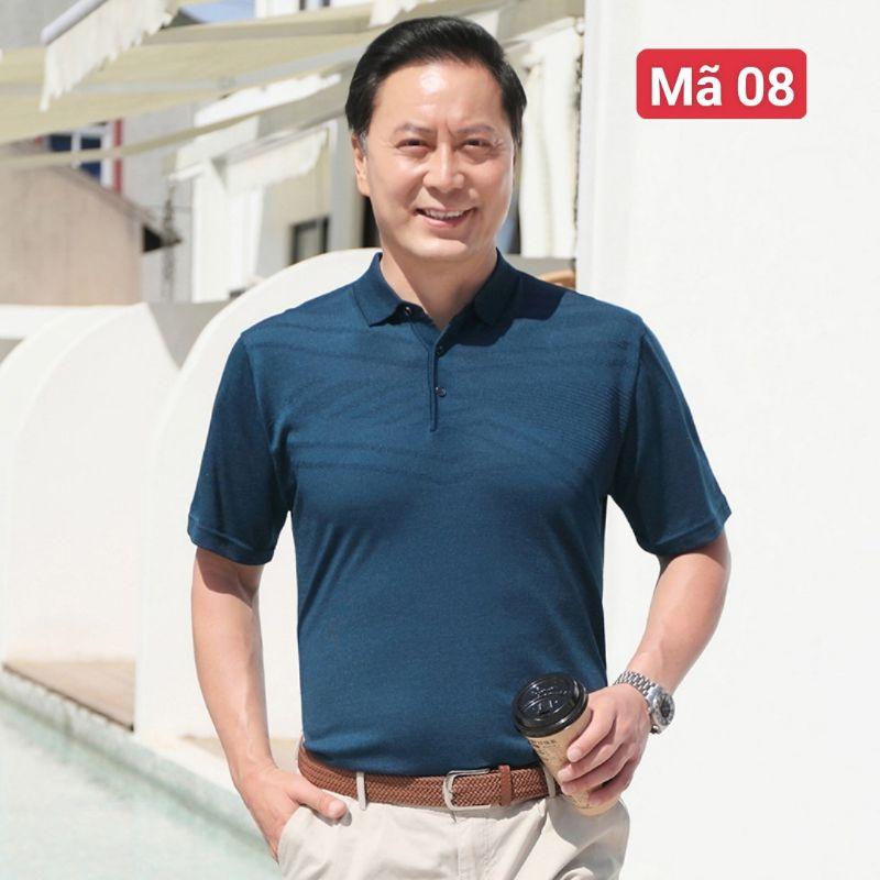 - Áo phông trung niên cổ bẻ cho bố hàng Quảng Châu