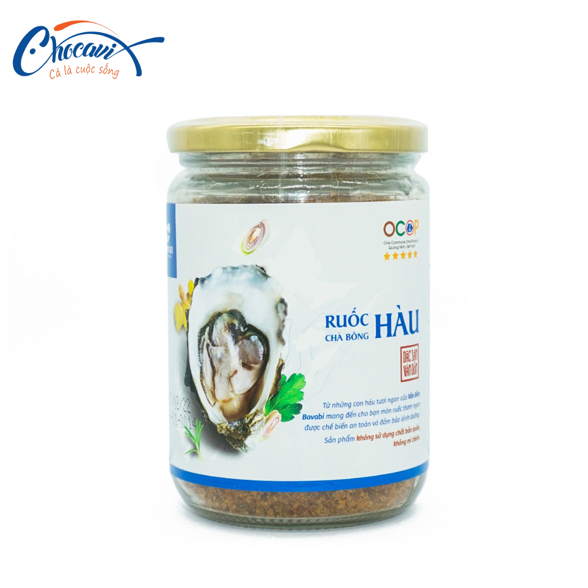 Hũ 100g Ruốc hàu Bavabi thực phẩm đóng hộp đặc sản Quảng Ninh, Đảm bảo vệ sinh An toàn thực phẩm