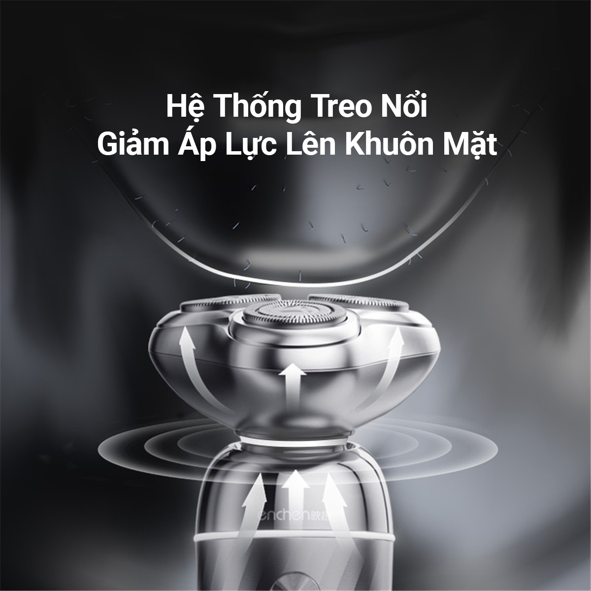Máy cạo râu Sothing Enchen Silver X7, Hệ thống ESM cạo râu thông minh- Hàng chính hãng