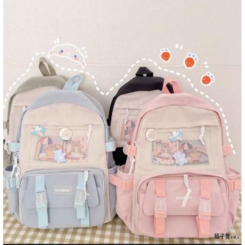 Balo thời trang nam nữ ulzzang zaoho balo đi học đi chơi Mar mibag 2 khoá