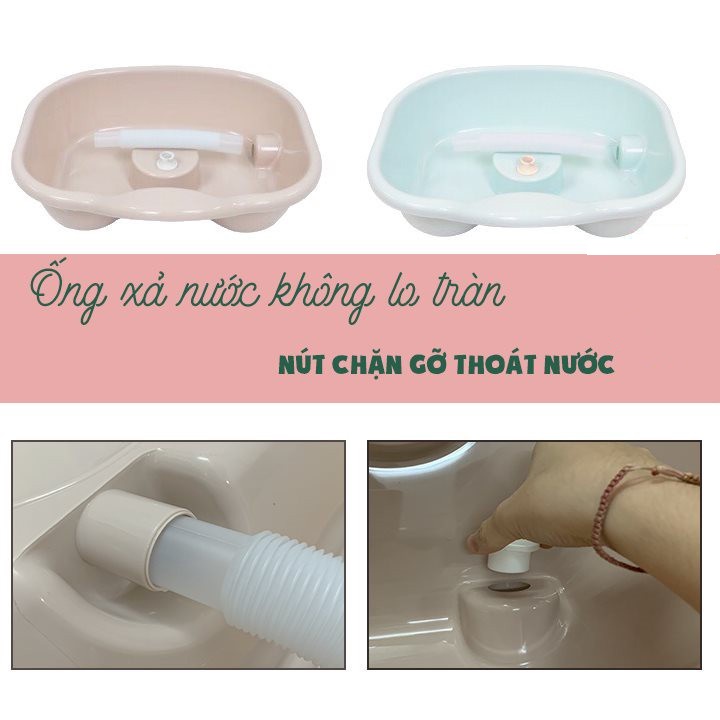 Chậu gội đầu tại giường cho người già, trẻ nhỏ, người bệnh... màu sắc giao ngẫu nhiên- Hàng chính hãng