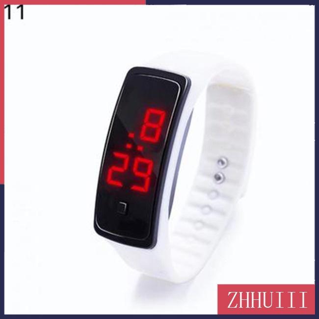 Đồng Hồ Thể Thao Điện Tử Chống Thấm Nước Với Màn Hình LED Dây Silicone Thời Trang