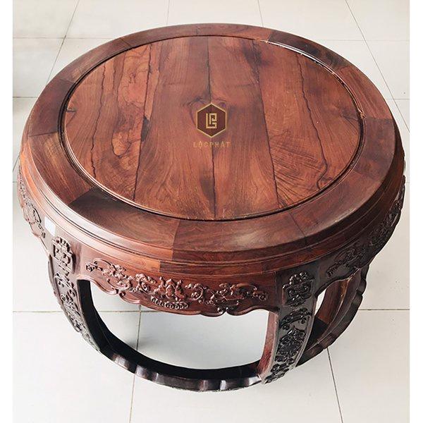 Bộ đôn trống uống trà gỗ cẩm sang trọng -BTC009