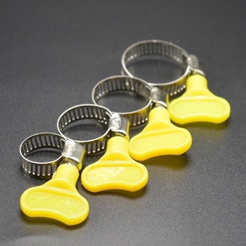 Cổ dê, đai siết ống inox có tay vặn nhựa - đủ size - dùng để siết ống tiện lợi dễ sử dụng chắc chắn